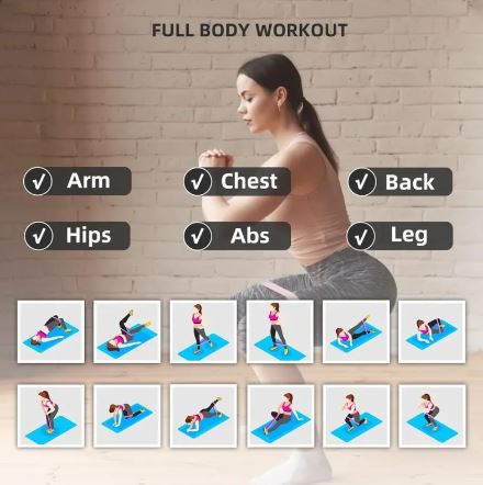 Bandes de Résistance AuraFlex - Kit 5 Niveaux pour Fitness & Yoga - Solyria