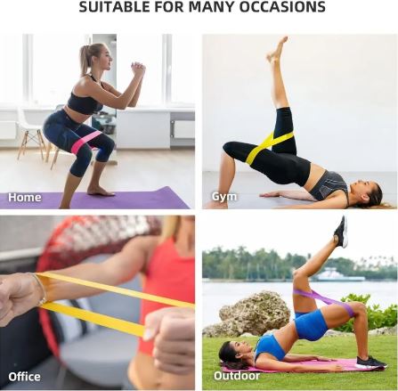 Bandes de Résistance AuraFlex - Kit 5 Niveaux pour Fitness & Yoga - Solyria