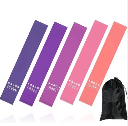 Bandes de Résistance AuraFlex - Kit 5 Niveaux pour Fitness & Yoga - Solyria