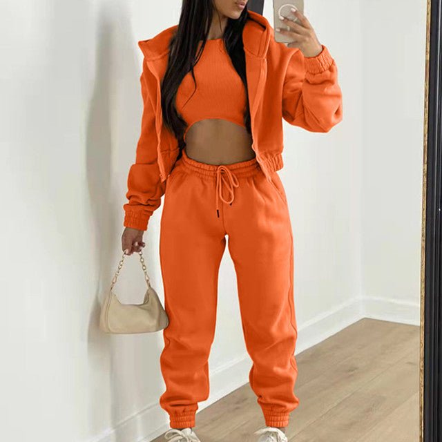 Ensemble AuraCasual - Hoodie, Débardeur & Jogging 3 Pièces - Solyria