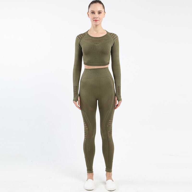 Ensemble AuraSleeve - Legging & Haut Manches Longues Sans Couture - Solyria