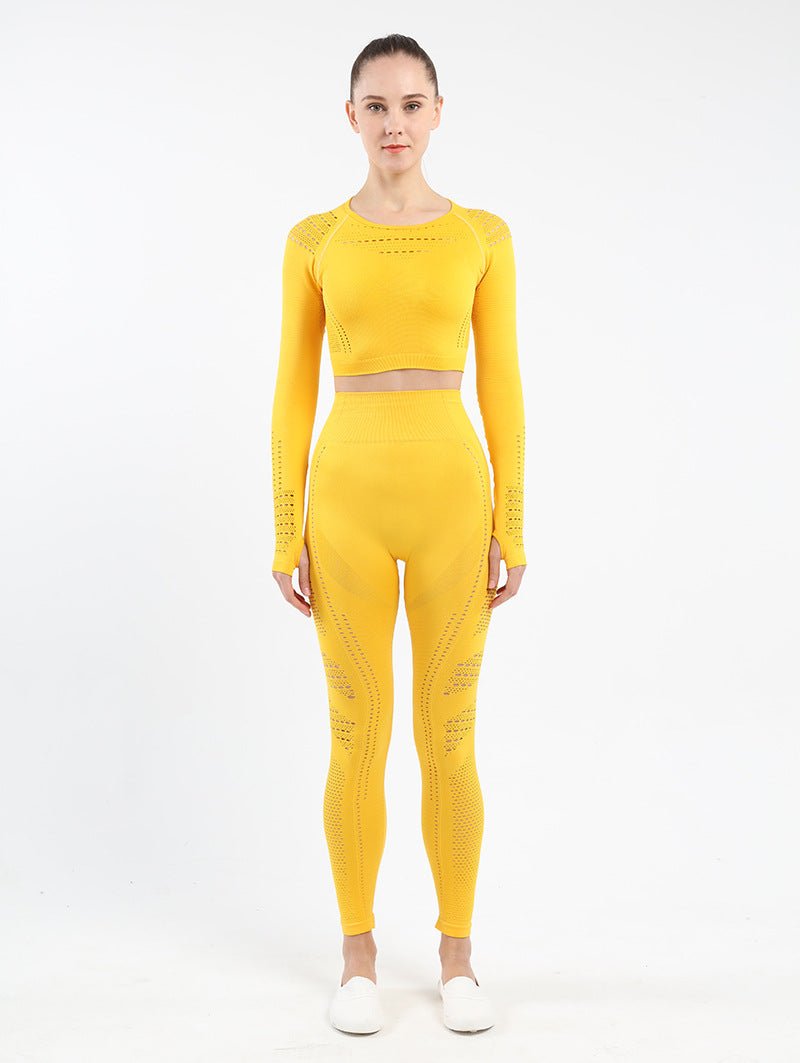 Ensemble AuraSleeve - Legging & Haut Manches Longues Sans Couture - Solyria