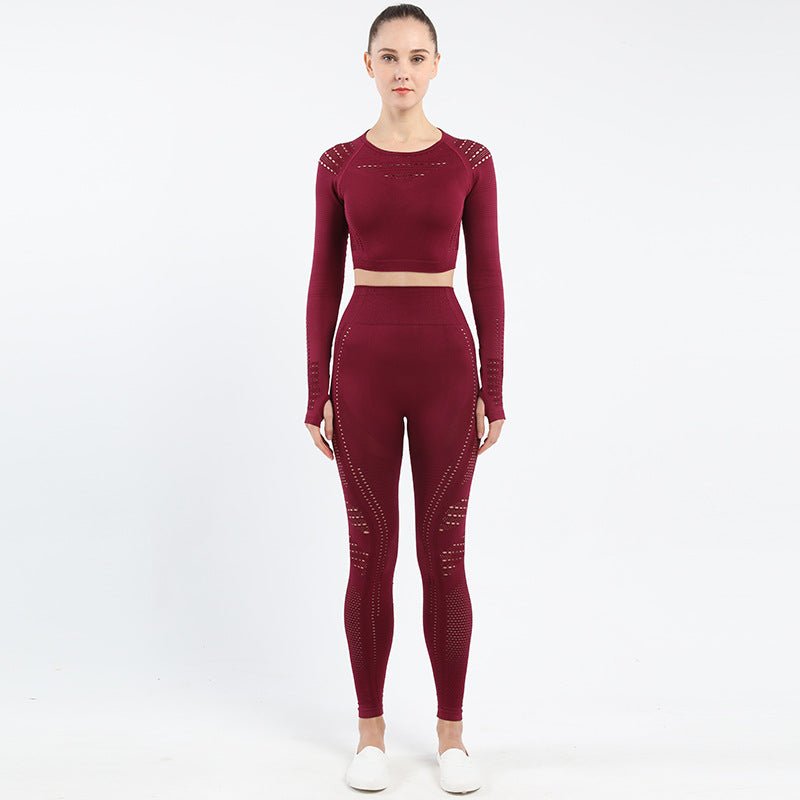 Ensemble AuraSleeve - Legging & Haut Manches Longues Sans Couture - Solyria