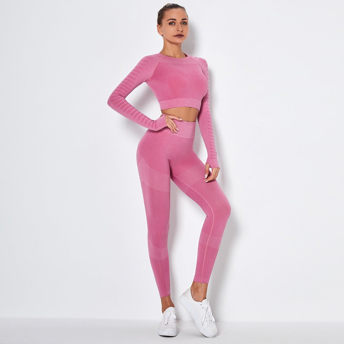 Ensemble AuraStretch - Legging & Haut Manches Longues Texturé - Solyria