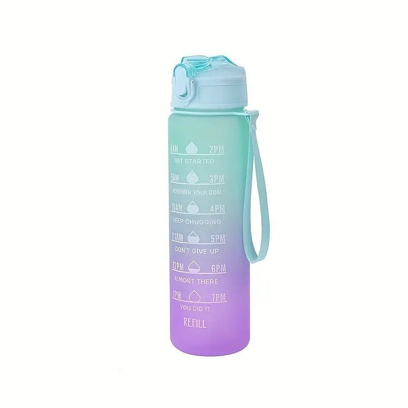 Gourde AuraMotiv 800ml - Bouteille Motivation avec Repères Horaires - Solyria