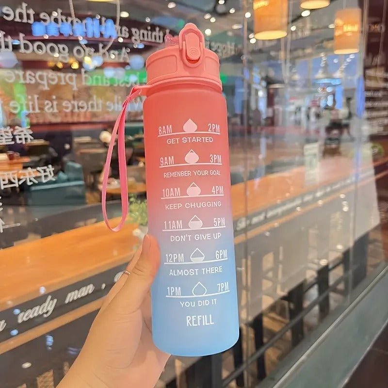 Gourde AuraMotiv 800ml - Bouteille Motivation avec Repères Horaires - Solyria