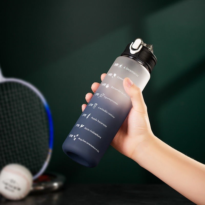 Gourde AuraMotiv 800ml - Bouteille Motivation avec Repères Horaires - Solyria